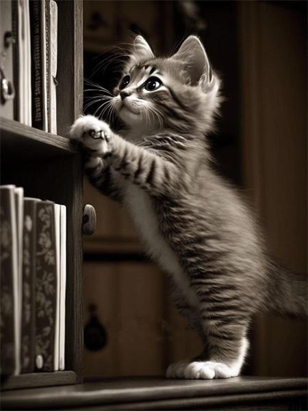 5D алмазная картина кошка полная круглая мозаика вышивка животное ручная работа подарок домашний декор