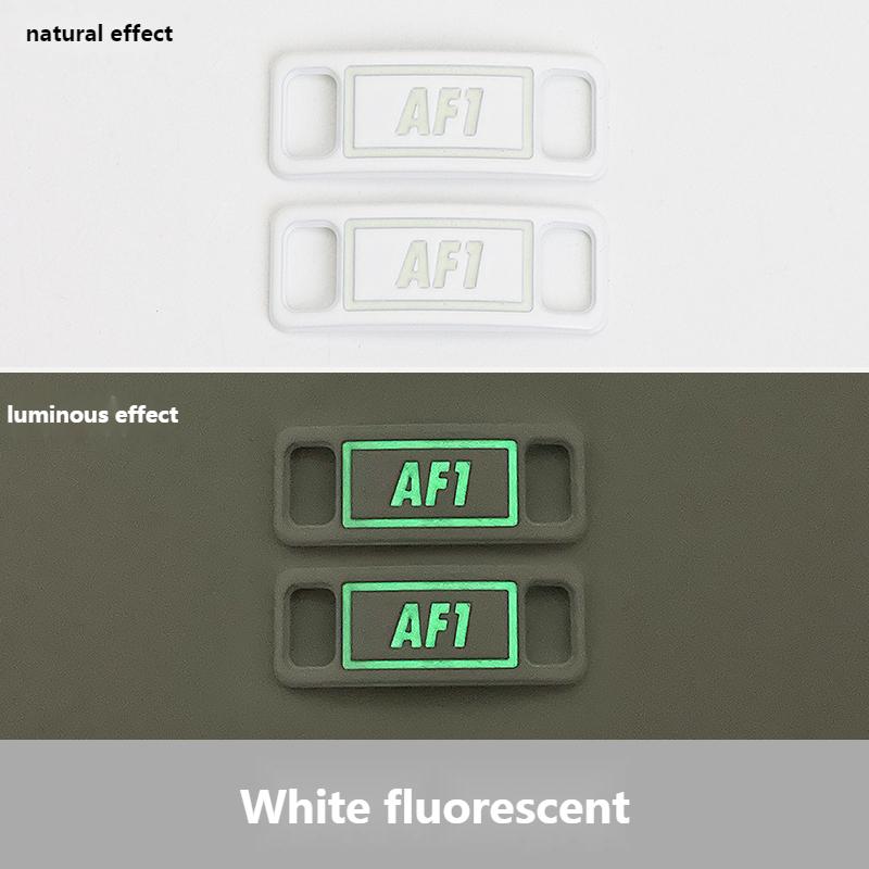 № 8, 2 шт., шнурки с флуоресцентной пряжкой для обуви, светящиеся шнурки для кроссовок AF1, аксессуары для обуви, декоративные шнурки