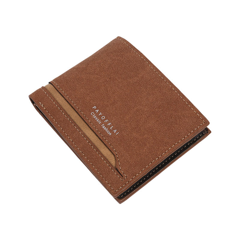 Винтажный мужской модный деловой короткий кошелек с отделениями для карт, многофункциональный мягкий держатель для кредитных карт из ПУ, кошельки, зажим для денег