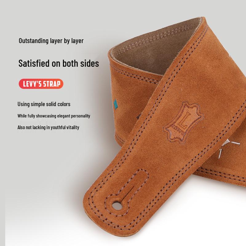 Кожаный гитарный ремень Levy's Li Weisi для электро-, акустической или бас-гитары - MS12/26 Ремень для плеча Rock