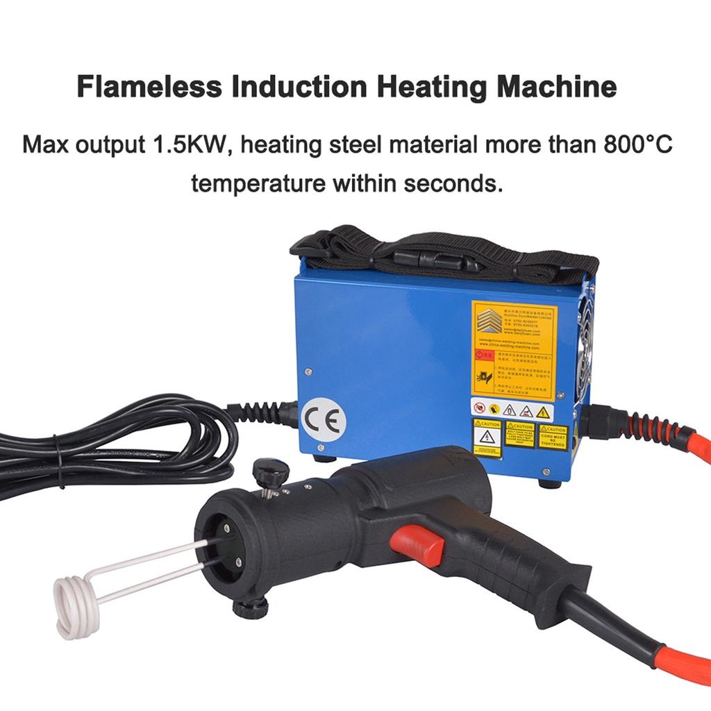 1500W 220V Air Cooling Screw Bolt Remover Tool Portable Flameless Induction Heater 800 Degree High Temperature Heating Machine