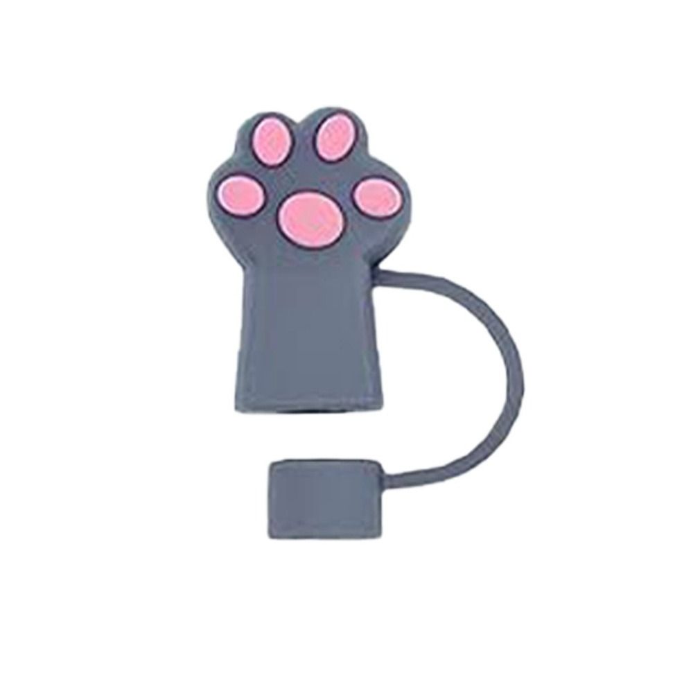 Dust-proof Drinking Dust Cap Reusable Straw Tips Cover New Silicone Straw Plug Water Glass