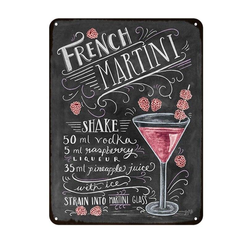 Summer Time BEER Retro Metal Tin Signs Mojito Cocktail Plaque Vintage Poster Bar Pub Art Stickers Wall Decor 20x30cm