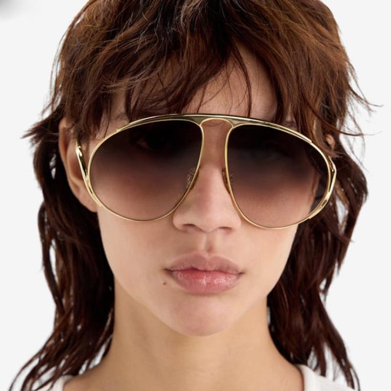 Advanced Fashion Metallic Toad Sunglasses Personality Comfortable Walk The Show Stage Performances Uv Protective Glasses