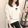 Autumn 2023 Korean Cartoon Bottoming Tops - Women's Long-Sleeved T-Shirts In Solid Colors