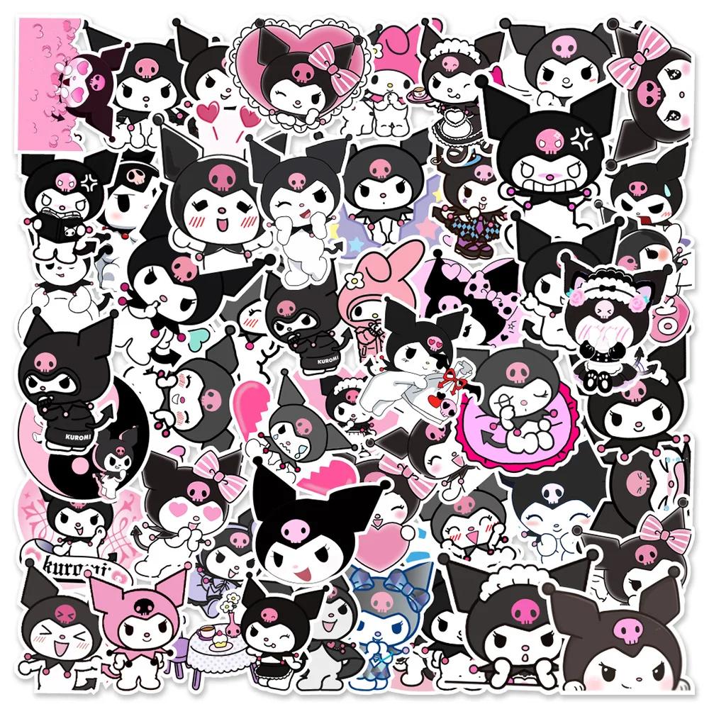 50 шт. Sanrio Аниме Куроми Наклейки для Ноутбука Скейтборда Гитары Чемодана Мотоцикла Граффити Декаль Водонепроницаемая Кавайная Наклейка Игрушка