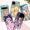 Black Tpu Case For Google Pixel 4 4A 4XL 5 5A 5XL 6 6A 7 PRO Cover Shintaro Kago Horror Cartoon