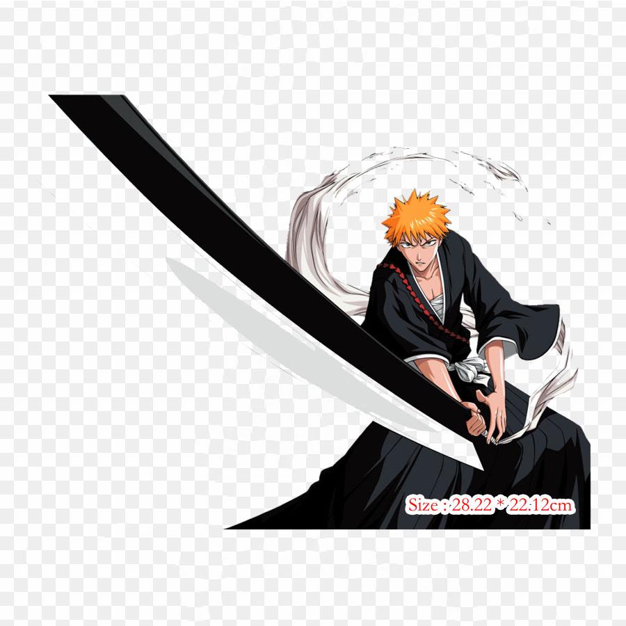 Bleach Anime Kenpachi Kenpachi Zaraki Ichigo Kurosaki Anime Lron On Patches For Clothes Bag Tshirt Heat Transfer Stickers Stripes Appliques