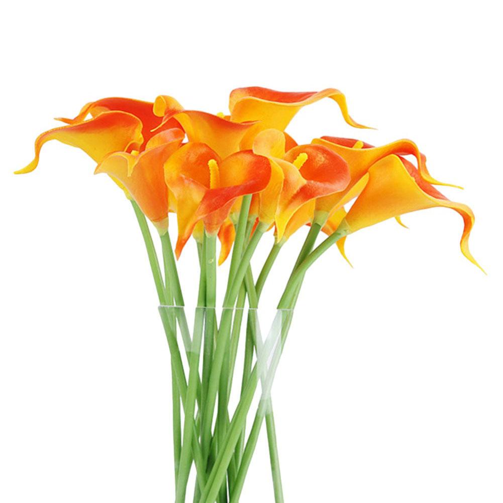 Искусственные цветы из искусственной кожи для вечеринок, свадеб, 10 голов, 10 шт., 34 см