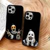 Хоррор Арт Клоун Смешной Чехол для Телефона Для iPhone 17,16,15,14,13,12,11 Plus,Pro Max,XS,Красочный Серебристый Черный Чехол
