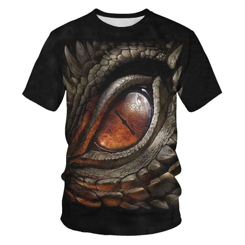 Мужская футболка Divine Beast 3D цифровая печать свободный круглый вырез короткий рукав модный топ футболки мужские