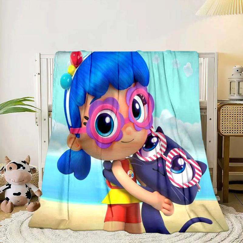 Rainbow Kingdom Adventure Blanket Flannel Blanket for bed, sofa, Camping, Hiking, Picnic Essentials, gift for family Fan gifts