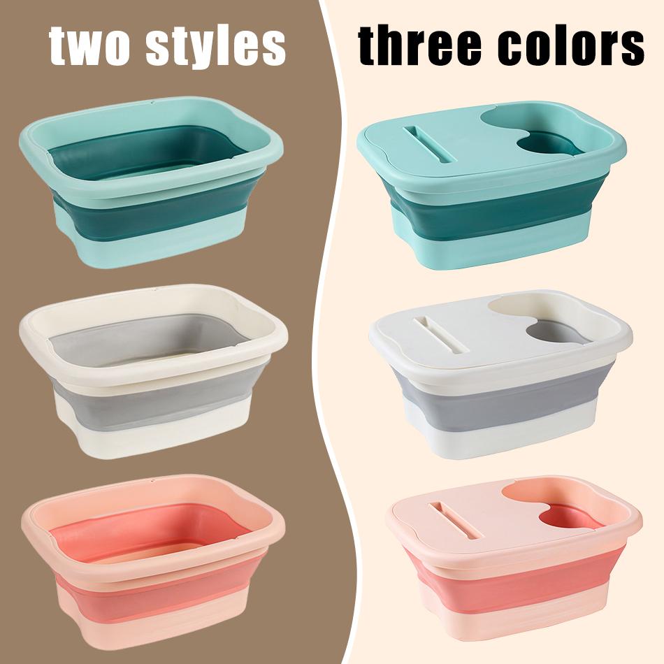 Складное ведро для массажа для ног, ведро для замачивания, складная раковина, ведро для спа-ванны для ног, бытовая ванна для сауны, педикюрная ванна, ванна