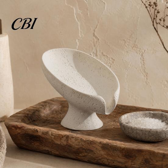 Non-foaming Soap Dish Self Draining Dish, 3D Printed Holder, Multi-functional Tray Sink Organizer for Shower, Bathroom, Kitchen Hollow Design Holder