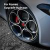 XGNST1 4pcs 60mm Wheel Center Cap Hub Cover Badge Emblem Sticker Car Accessories For Alfa Romeo 4C 159 166 Spider Giulia 156 147 8C GT