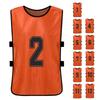 6PCS Kid S Football Pinnies Quick Drying Soccer Jerseys Youth Sports Scrimmage Basketball Team Training Numbered Bibs