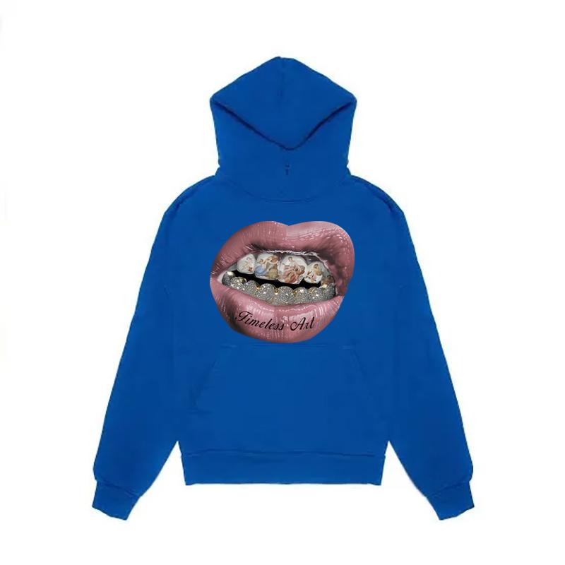 High Street Y2K Hooded Sweatshirt Aesthetics Graphic Print Grunge Goth Oversized Hip Hop Hoodie Sweatshirt Vintage Punk Pullover