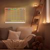 Acrylic Dry Erase Board Calendar with Light, 13.7"X10" LED Note Board with 6-Color Neon Glow Memo Monthly Planning Board for Gift/Room/Office/Wall