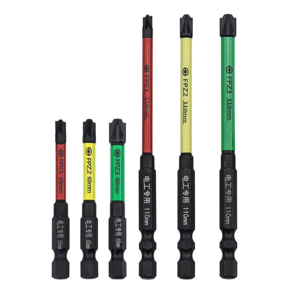 Биты для отверток FPZ2 Зеленый Красный Специальный крест 110 мм