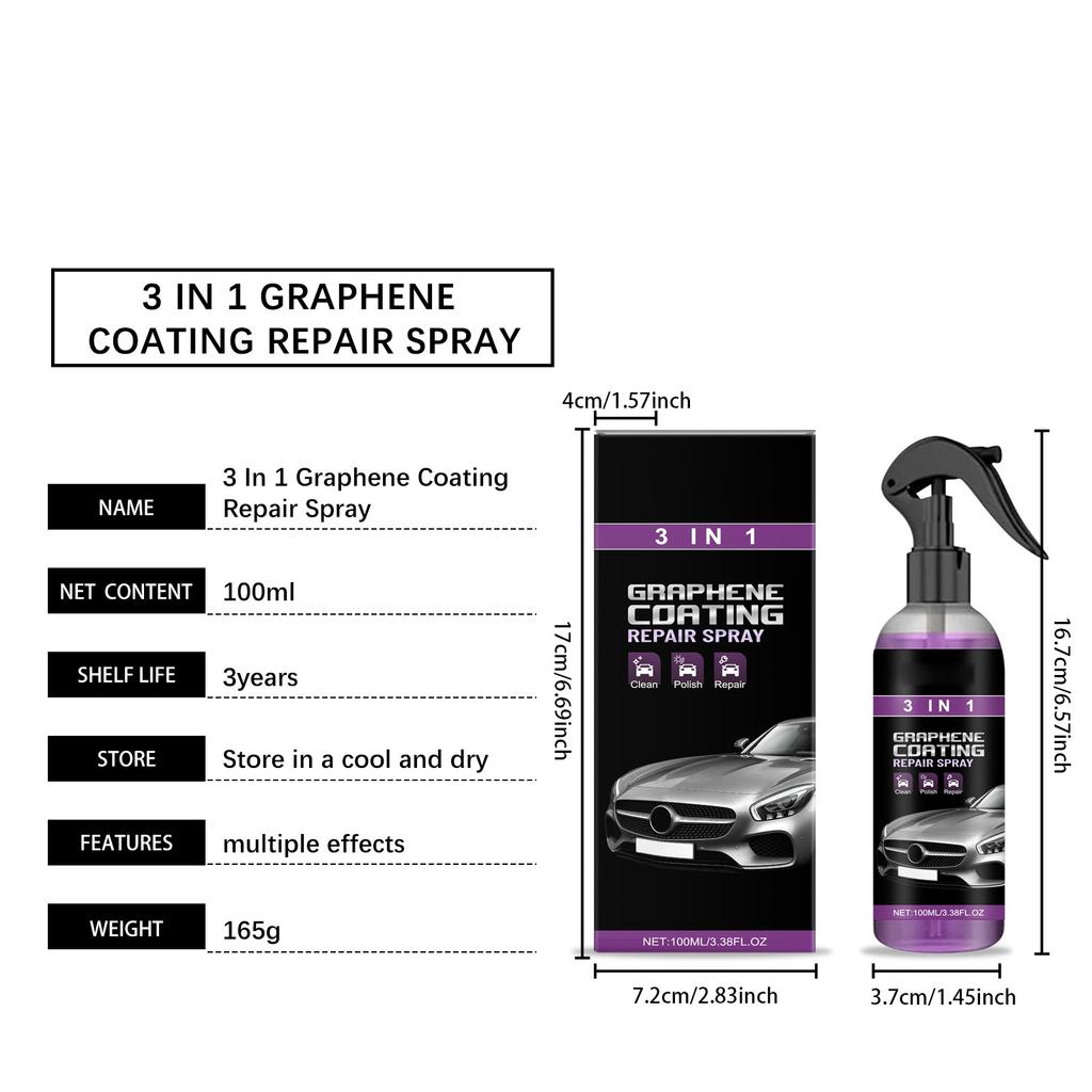 Car Paint Spray, Anti-ultraviolet Waterproof Mirror Brightening Nano Coating, Plastic Parts Crystal Plating, Mirror Gloss(100ml)