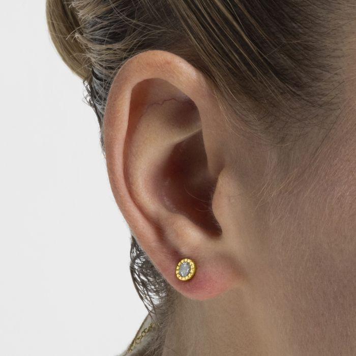 Серьги - LUXENTER - Naadim - Серебро 925 пробы - Кубический цирконий - Покрытие золотом 18 карат