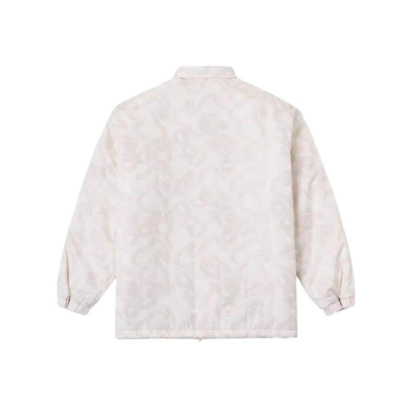 Vans LT Утепленная куртка на пуговицах Year Of The Snake Coach Jacket Unisex Jacket Off-White Checkered VN000P36F7J
