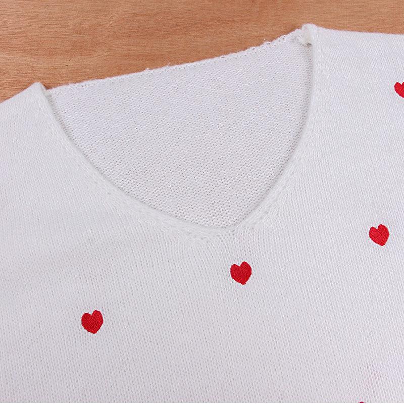 Женский осенний свободный однотонный вязаный джемпер в горошек с v-образным вырезом и длинными рукавами, свитера, топы