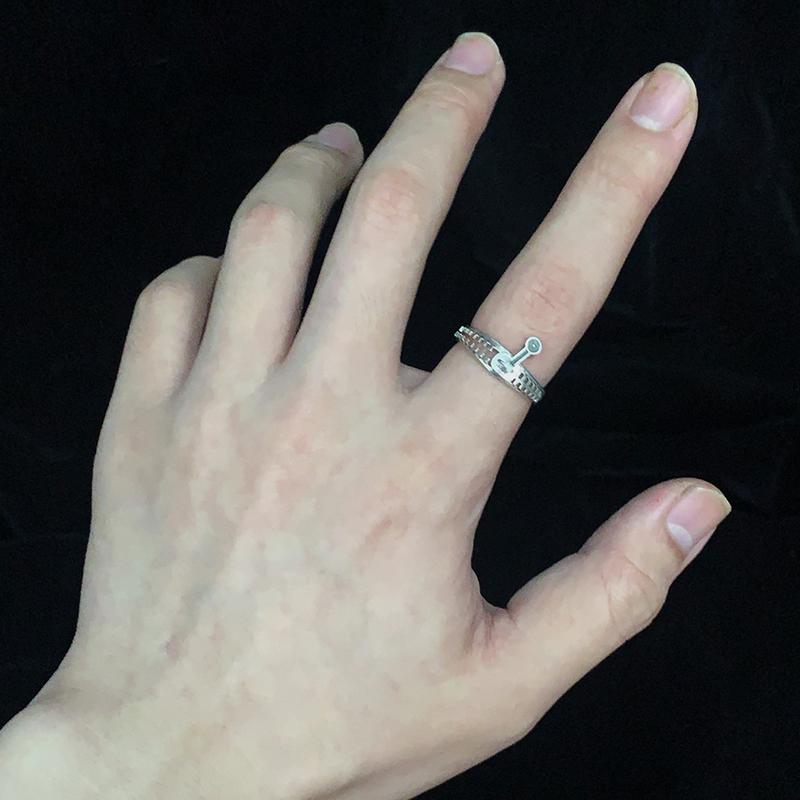 Аниме JoJo's Bizarre Adventure Стенд-Ин Кольцо-молния Открытое кольцо для женщин мужчин влюбленных Винтажная бижутерия