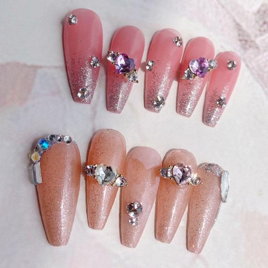 Стильные украшения для ногтей, блестящие цветные кончики ногтей, аксессуары для красоты ногтей