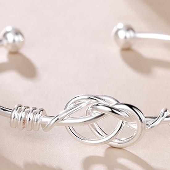 1/2 шт. женский браслет с полым регулируемым полированным медным запутанным геометрическим узором, браслет на запястье, кольцо на День матери, подарок на День святого Валентина, ювелирные изделия
