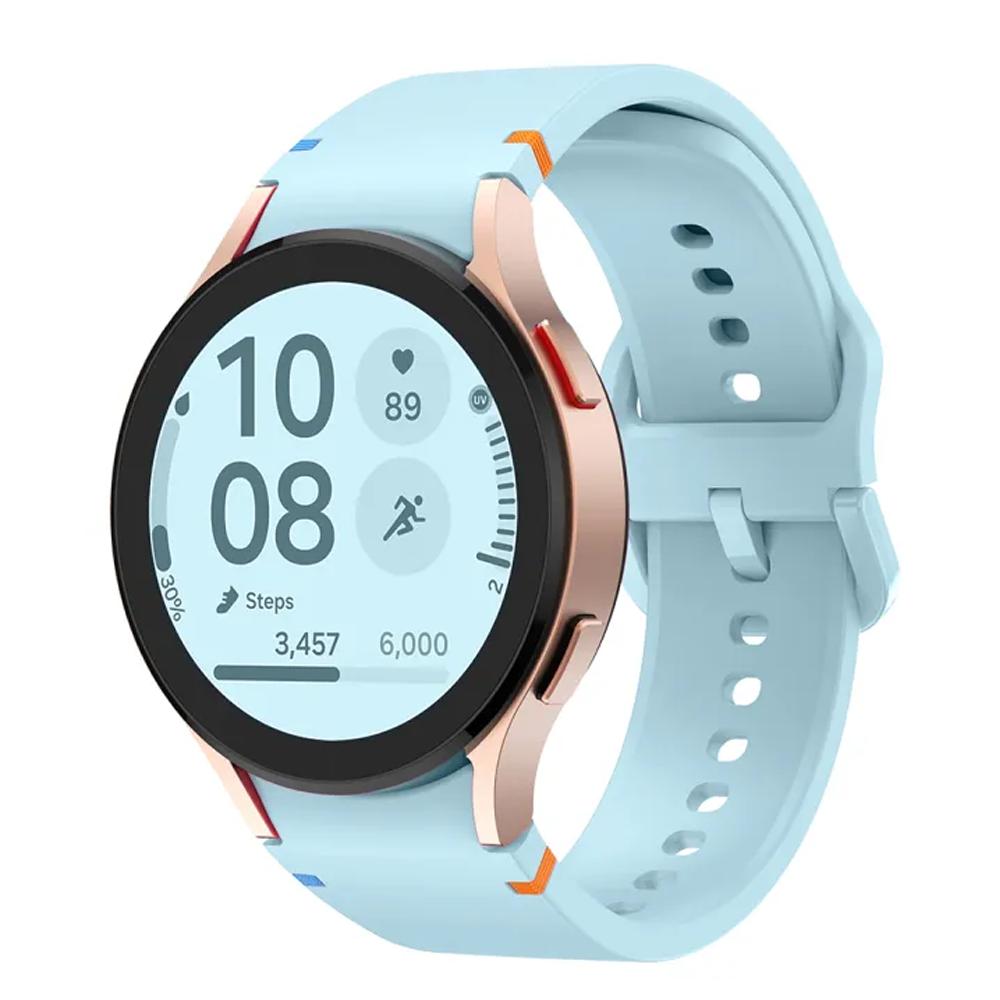 Официальный-сайт Ремешок для Samsung Galaxy Watch 7 FE 44 мм 40 мм Силиконовый браслет Galaxy Watch6 4 6 Classic 5 pro ремешок 43 мм 47 мм