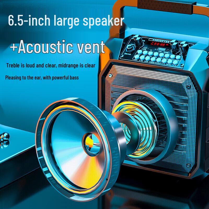 Newsmy K99 Wired Outdoor KTV Speaker with Wireless Microphone CN plug (adapter included)