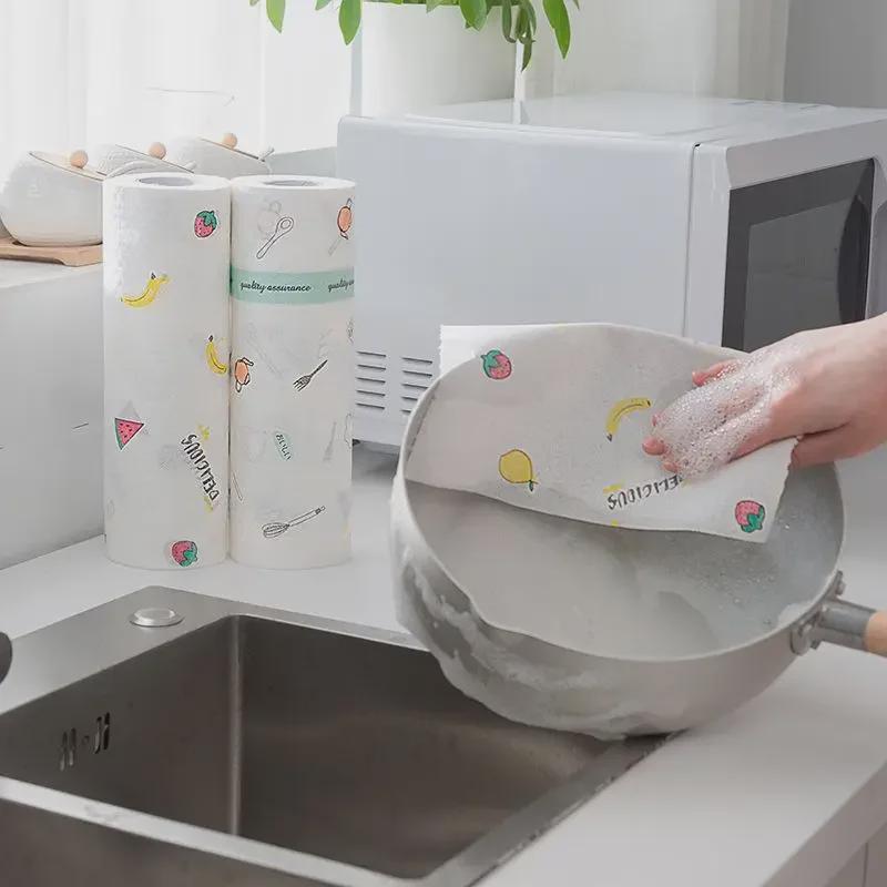 Wholesale Disposable Lazy Rags: Thick, Washable, Non-linting Dual-use Kitchen Paper