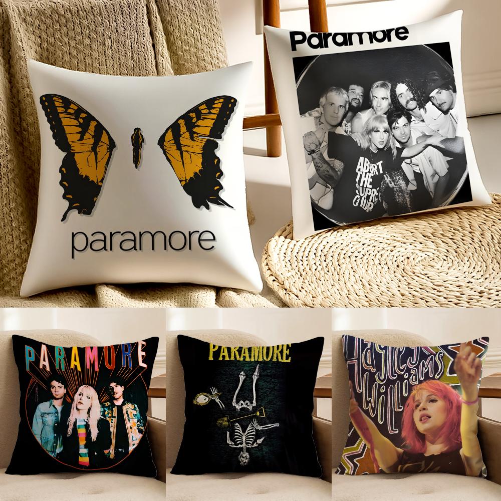 Band PopPunk PParamore Cushion Cover Pillowcase Antidustmite living Room Sofa Decor Cushion Room