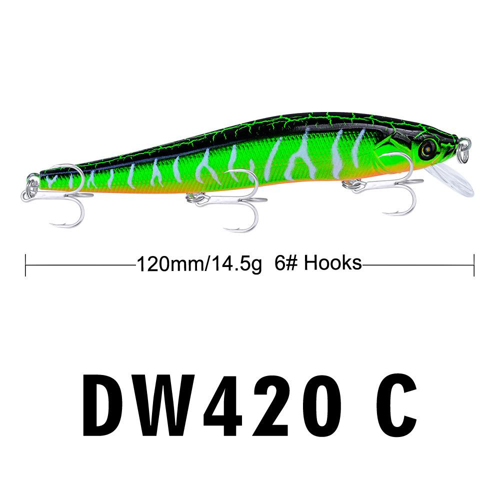 Приманка Yinmin с промышленным принтом, рыболовные снасти 12 см/14 г с подарочными аксессуарами DW420