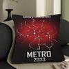 M-Metro 2033 Аниме Видеоигра Наволочка Мультяшный Подарок Чехол для Подушки Спальня Дом Диван Стул Сиденье Декор Наволочка