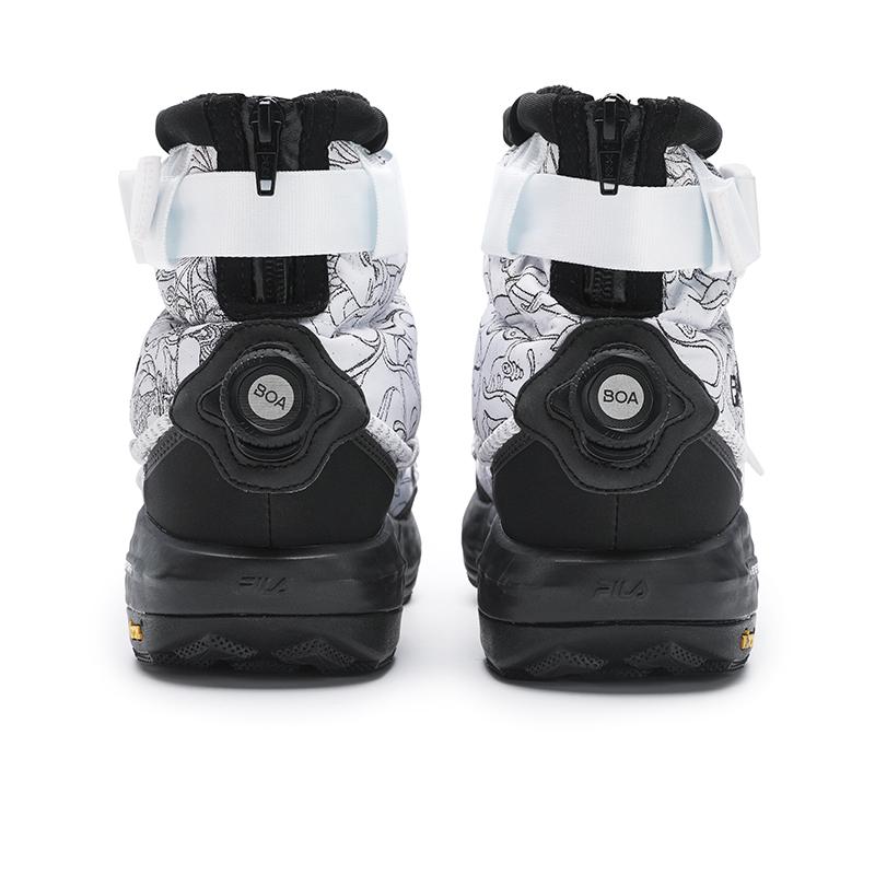 James Jean x FILA BOA EXPLORER 2 Устойчивые к истиранию Модные Короткие Уличные Ботинки Мужские Белый Черный A12M441207FWT