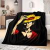 ONE PIECE Monkey D. Luffy Print Blanket Warm Comfortable Flannel Blanket Suitable for Bedrooms,Sofas, Beds,Chairs -QIAO106