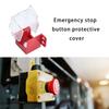 Push Pull Emergency Stop Button Cover Safety Lock Cover Box Type Clear Push Button Switches Cover Easy to Install