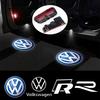 WHAQY1 For VW Volkswagen Passat CC Lamando Touran Touareg Tiguan Eos Golf Car Door Logo Courtesy Lamp Laser Projector HD Welcome Light