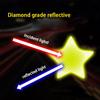 Pack of 6 Reflective Star Stickers for Vehicle Exterior Decoration Enhancing Nighttime Safety Offering High Visibility