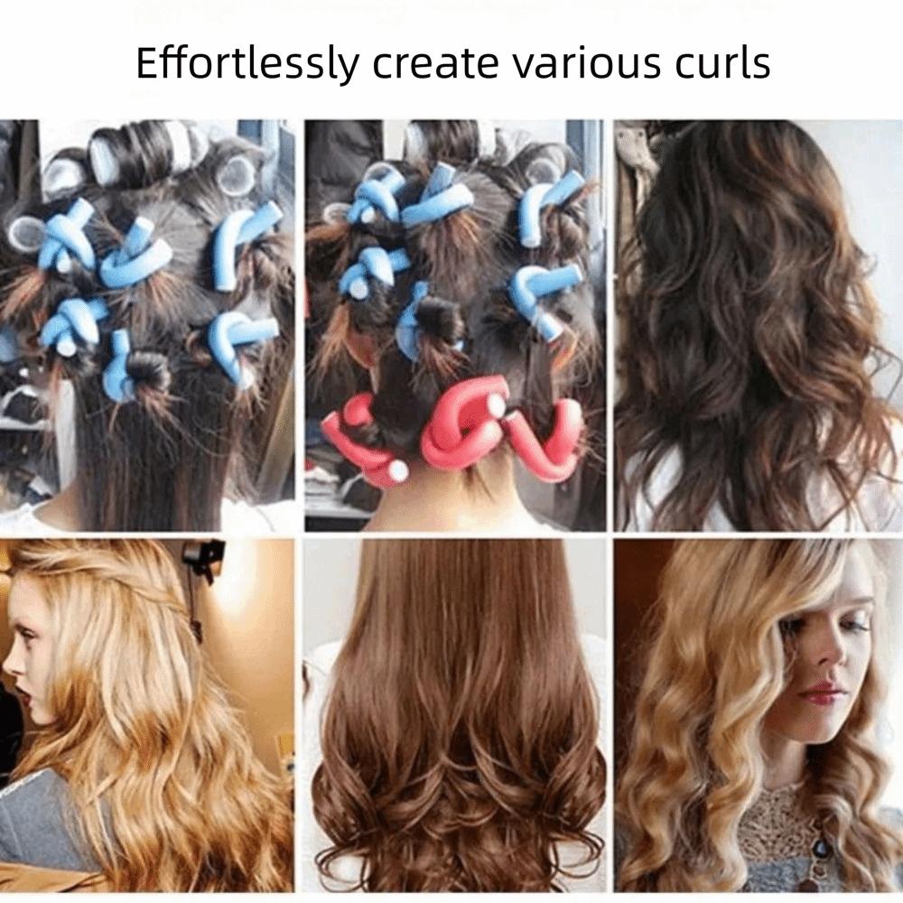 Soft Foam Perm Curling Bar Random Color Pearl Cotton Eva Curling Iron Hair Rollers