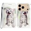 For iPhone 17 Pro Wallet Case Printed Pattern Design Leather Phone Cover