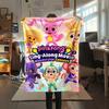 1PC Pinkfong Print Flannel Blanket, High quality Comfortable for All Seasons, Home Decor, Warmth and Comfort, Perfect for Christmas Gifts110