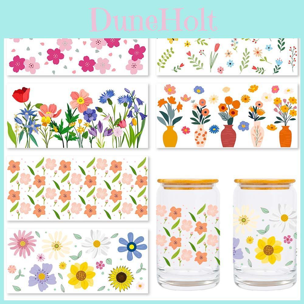 Стеклянная кружка с цветочным мотивом и кристальными переводными наклейками для дома, офиса и для идей подарков