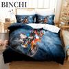 Motorcycle Bedding Set Racing Car 3d Duvet Cover Set Comforter Bed 140x200cm Size For Kids Fashion Luxury Cool Car Decor Home
