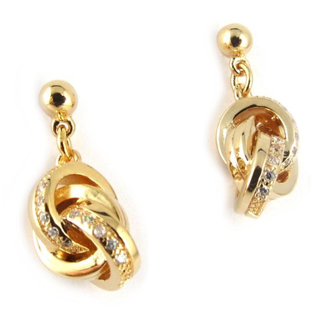Altesse [L0389] - Gold Plated 'Goddess' Gold Earrings