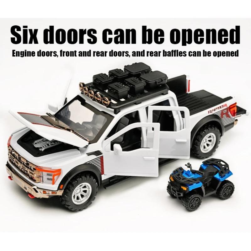 1/24 Ford F150 Внедорожный Пикап Металлическая Модель Автомобиля Сплав Высокая Симуляция Коллекция Хобби Дисплей Подарок на День Рождения для Друга