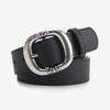 Leather Pattern Leopard Belt With Electroplated Buckle For Women Casual
