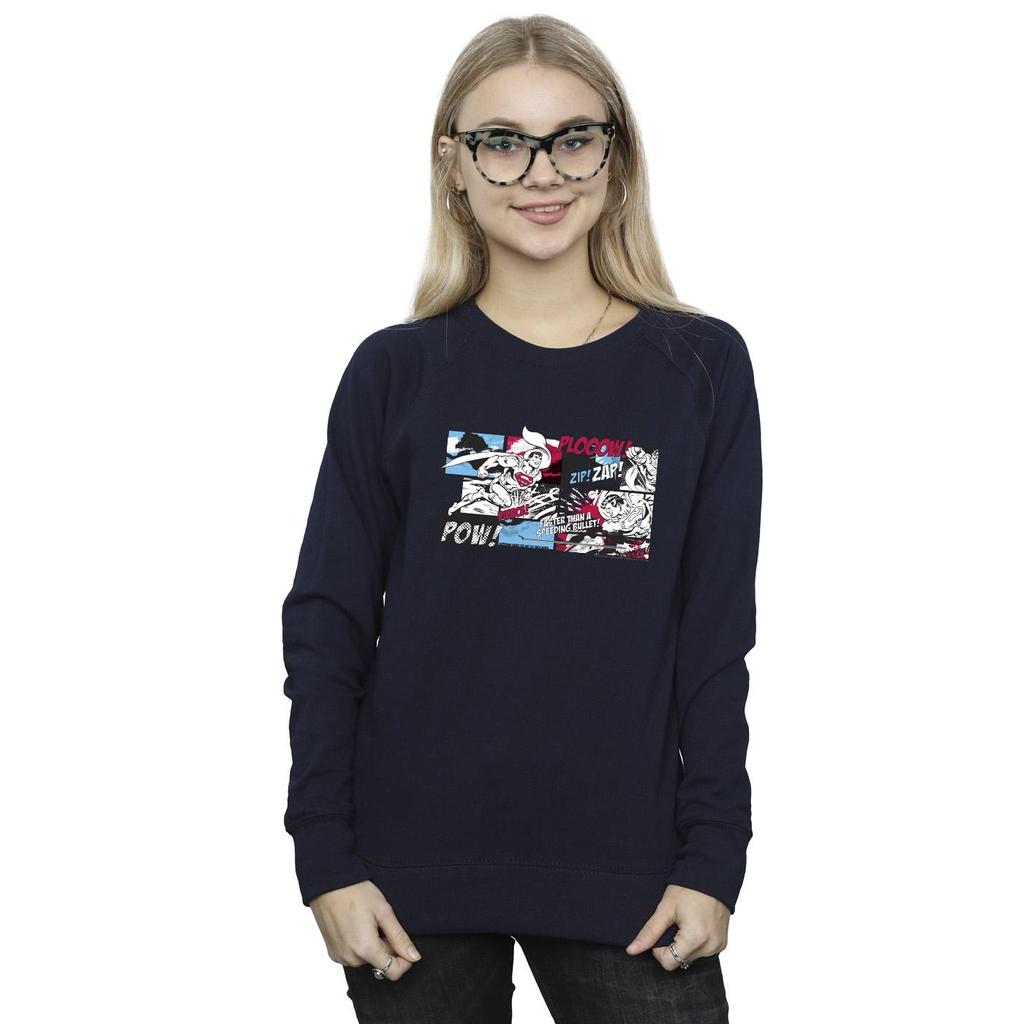 DC Comics Womens/Ladies Superman Comic Strip Sweatshirt